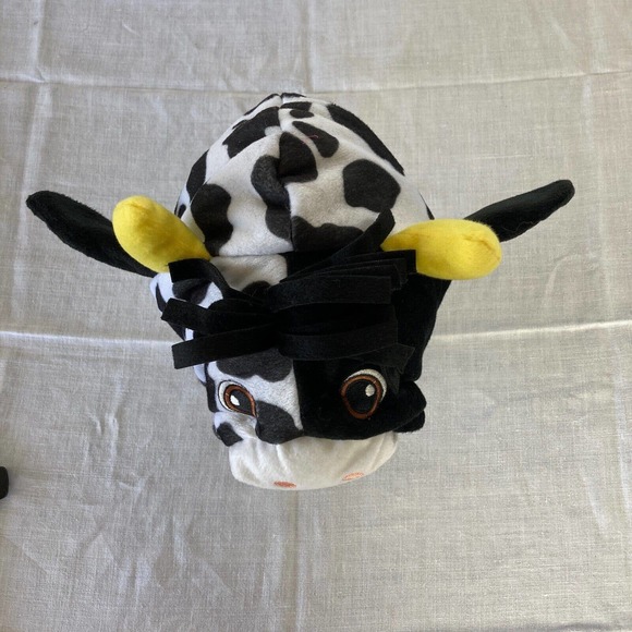 Baby Cow Costume Halloween MINI MOO Infant Size 12-24 Mo MISSING TAIL BOOTIES - Picture 9 of 9